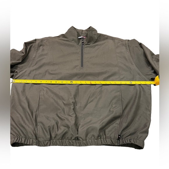 Grand Slam Golf Jacket Size XL Olive Convertible 2in1 Zip Off Half Zip Pullover - Picture 5 of 12